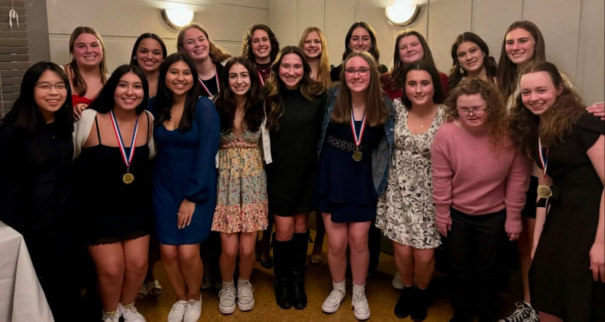 Warrior girls’ swim team celebrates strong season at banquet