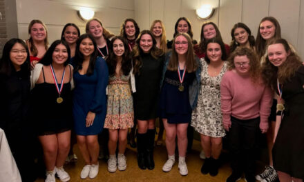 Warrior girls’ swim team celebrates strong season at banquet