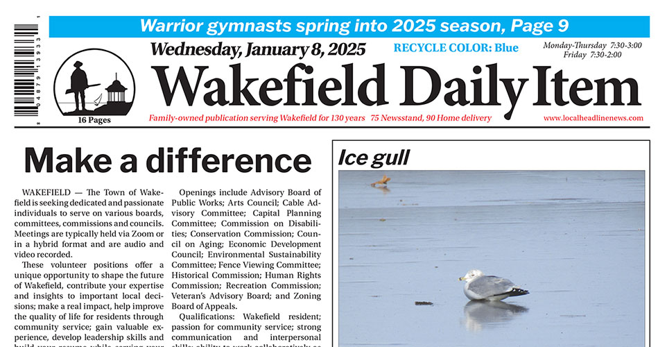 Front Page published January 8, 2025