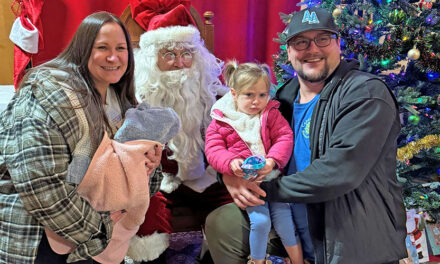 Santa and family