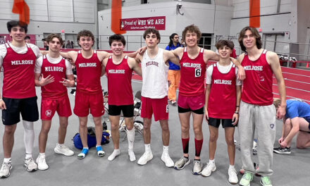 Boys indoor track could clinch league next week 