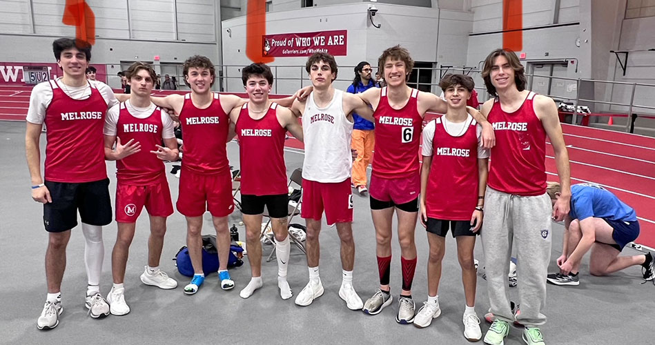 Boys indoor track could clinch league next week 