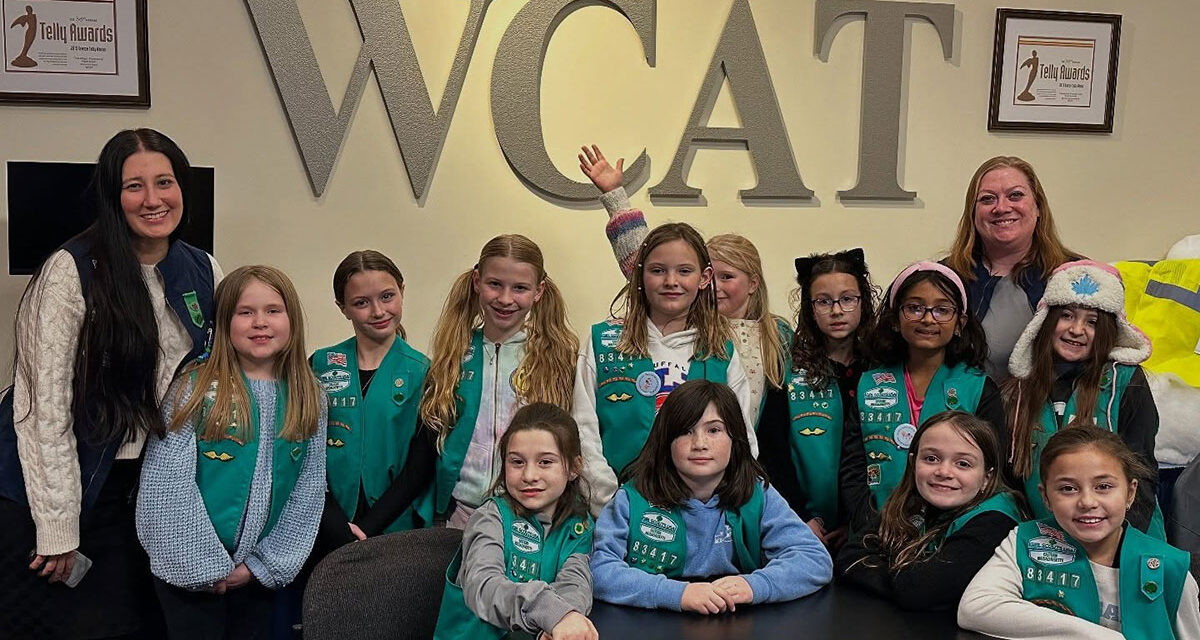 Junior Girl Scout Troop 83417 visits WCAT